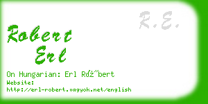 robert erl business card